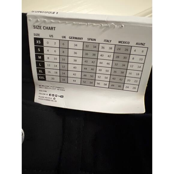 Jeggings Black Denim Distressed Jeggings Size S (4-6) NWT Hue - Picture 4 of 11